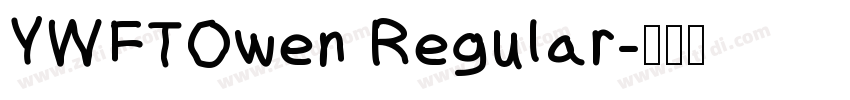 YWFTOwen Regular字体转换